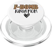 F-Bomb Kinda Mom Funny Cussing Mother Inked Leopard pattern PopSockets PopGrip for MagSafe