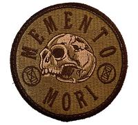 F-Bomb Morale Gear - Memento Mori - Remember Death - 3 Inch Round Multicam Morale Patch (1 Piece)