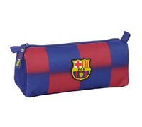 F.C. Barcelona 1st Team 25/26 - Pencil Case with Zip and Compartment, Children's Pencil Case, Ideal for School Age Children, Comfortable and Versatile, Quality and Resistance, 21 x 7 x 8 cm, Blue