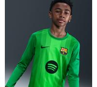 F.C. Barcelona 2025/26 Stadium Goalkeeper Older Kids' Nike Dri-FIT Football Replica Shirt - Green - Polyester S