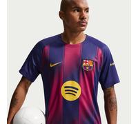 F.C. Barcelona 2025/26 Stadium Home Men's Nike Dri-FIT Football Replica Shirt - Blue - Polyester