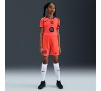F.C. Barcelona 2025/26 Stadium Third Older Kids' Nike Dri-FIT Total 90 Football Replica Shorts - Orange - Polyester M