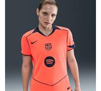F.C. Barcelona 2025/26 Stadium Third Women's Nike Dri-FIT Total 90 Football Replica Shirt - Orange - Polyester L (UK 16-18)