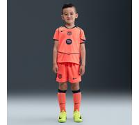 F.C. Barcelona 2025/26 Stadium Third Younger Kids' Nike Dri-FIT Total 90 Football 3-Piece Kit - Orange - Polyester M