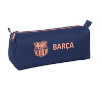 F.C.BARCELONA 2nd Equipment - Pencil Case with Zip and Compartment, Children's Pencil Case, Child, Ideal for School Age Children, Comfortable and Versatile, Quality and Resistance, 21 x 7 x 8 cm