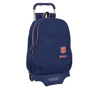 Safta Fc Barcelona 2nd Kit 20.1l 32x42x15 Cm Wheeled Backpack Blue