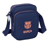 F.C.BARCELONA 2nd EQUIPMENT - Shoulder Bag with External Pocket, Pencil Case, Shoulder Strap, Comfortable and Versatile, Quality and Resistance, 16 x 6 x 22 cm
