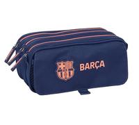 F.C.BARCELONA 2nd Team - Triple Big Pencil Case, Children's Pencil Case, Ideal for School Age Children, Comfortable and Versatile, Quality and Resistance, 21.5 x 8 x 10 cm
