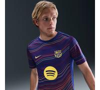 F.C. Barcelona Academy Pro Home Men's Nike Dri-FIT Football Pre-Match Short-Sleeve Top - Blue - Polyester XXL