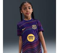 F.C. Barcelona Academy Pro Home Older Kids' Nike Dri-FIT Football Pre-Match Short-Sleeve Top - Blue - Polyester XS
