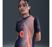 F.C. Barcelona Academy Pro Third Women's Nike Dri-FIT Total 90 Football Pre-Match Top - Blue - Polyester XXL (UK 24-26)