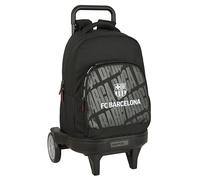 F.C. BARCELONA - Large Backpack with Wheels, Compact Evolution, Removable, Ideal for Children of Different Ages, Comfortable and Versatile, Quality and Resistance, 33 x 22 x 45 cm