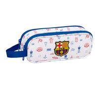 F.C. Barcelona Preschool - Double Pencil Case for Children, Ideal for School Ages, Comfortable and Versatile, Quality and Resistance, 21 x 6 x 8 cm