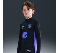 F.C. Barcelona Strike Away Older Kids' Kobe Dri-FIT Football Pre-Match Drill Top - Black - Polyester/Elastane XS