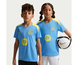 F.C. Barcelona Strike Fourth Older Kids' Nike Dri-FIT Football Short-Sleeve Top - Blue - Polyester