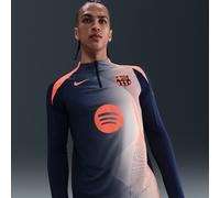 F.C. Barcelona Strike Third Men's Nike Dri-FIT Total 90 Football Pre-Match Drill Top - Blue - Polyester/Elastane