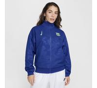 F.C. Barcelona Strike Third Women's Nike Dri-FIT Football Anthem Jacket - Blue - Polyester S (UK 8-10)