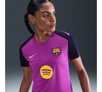 F.C. Barcelona Strike Women's Nike Dri-FIT Football Short-Sleeve Top - Purple - Polyester S (UK 8-10)