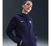 F.C. Barcelona Tech Windrunner Women's Nike Football Fleece Full-Zip Hoodie - Purple - Cotton/Polyester M (UK 12-14)