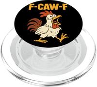 F-CAW-F Angry Rooster Meme Cartoon Chicken Adult Humor PopSockets PopGrip for MagSafe