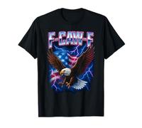 F Caw F Bald Eagle Quote Humor Meme USA Flag 4th of July T-Shirt