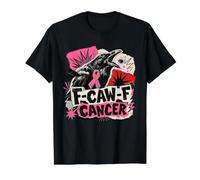 F-CAW-F Black Crow Breast Cancer Awareness Value Graphic T-Shirt, Men, Black, S