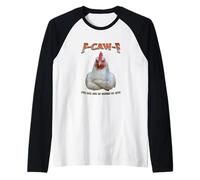 F-CAW-F Crossed Arms Hen Funny Chicken Raglan Baseball Tee