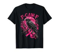F-CAW-F Crow Breast Cancer Awareness Pink Ribbon T-Shirt