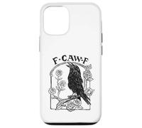 F-CAW-F Crow Raven Roses Sarcasm Gothic Voges Word Game Case for iPhone 12/12 Pro