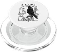 F-CAW-F Crow Raven Roses Sarcasm Gothic Voges Word Game PopSockets PopGrip for MagSafe