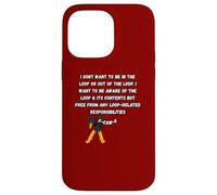 F-Caw-F Don’t Want to Be in or Out of The Loop Dubbing Crow Case for iPhone 14 Pro Max