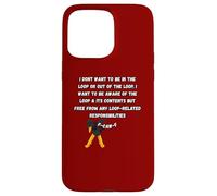 F-Caw-F Don’t Want to Be in or Out of The Loop Dubbing Crow Case for iPhone 15 Pro Max