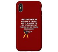 F-Caw-F Don’t Want to Be in or Out of The Loop Dubbing Crow Case for iPhone X/XS