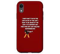 F-Caw-F Don’t Want to Be in or Out of The Loop Dubbing Crow Case for iPhone XR