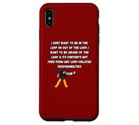 F-Caw-F Don’t Want to Be in or Out of The Loop Dubbing Crow Case for iPhone XS Max