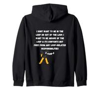 F-Caw-F Don’t Want to Be in or Out of The Loop Dubbing Crow Zip Hoodie