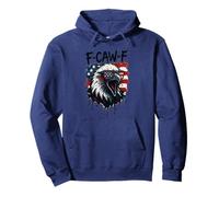 F-Caw-F Eagle Bird USA Flag Patriotic Funny Fourth of July Pullover Hoodie