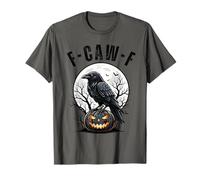 F-Caw-F Funny Black Bird Crow Pumpkin Gothic Adult Humor T-Shirt