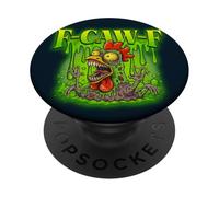 F-CAW-F Funny Chicken Meme Halloween Monster Rooster Humor PopSockets Adhesive PopGrip