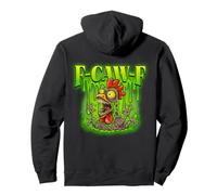 F-CAW-F Funny Chicken Meme Halloween Monster Rooster Humor Pullover Hoodie