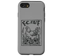 F-CAW-F Funny Chicken Sarcasm Word Game Farmer Case for iPhone SE (2020) / 7/8