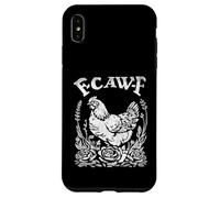 F-CAW-F Funny Chicken Sarcasm Word Game Farmer Case for iPhone XS Max