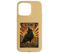 F-Caw-F Funny Crow Raven Black Bird Japanese Vintage Meme Case for iPhone 15 Pro Max
