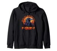 F-CAW-F Funny Inappropriate Adult Humor Rude Halloween Zip Hoodie