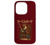 F-Caw-F Funny Samurai Rooster Japanese Warrior Anime Bushido Case for iPhone 14 Pro