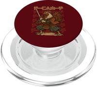 F-Caw-F Funny Samurai Rooster Japanese Warrior Anime Bushido PopSockets PopGrip for MagSafe