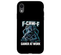 F-Caw-F Gamer At Work - Funny Raven Crow Gaming Case for iPhone XR