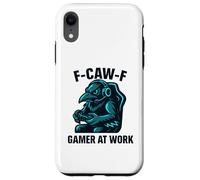 F-Caw-F Gamer At Work - Funny Raven Crow Gaming Case for iPhone XR