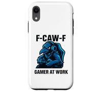 F-Caw-F Gamer At Work - Funny Raven Crow Gaming Case for iPhone XR