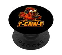 F-Caw-F Gamer - Funny Chicken Rooster Gaming PopSockets Adhesive PopGrip